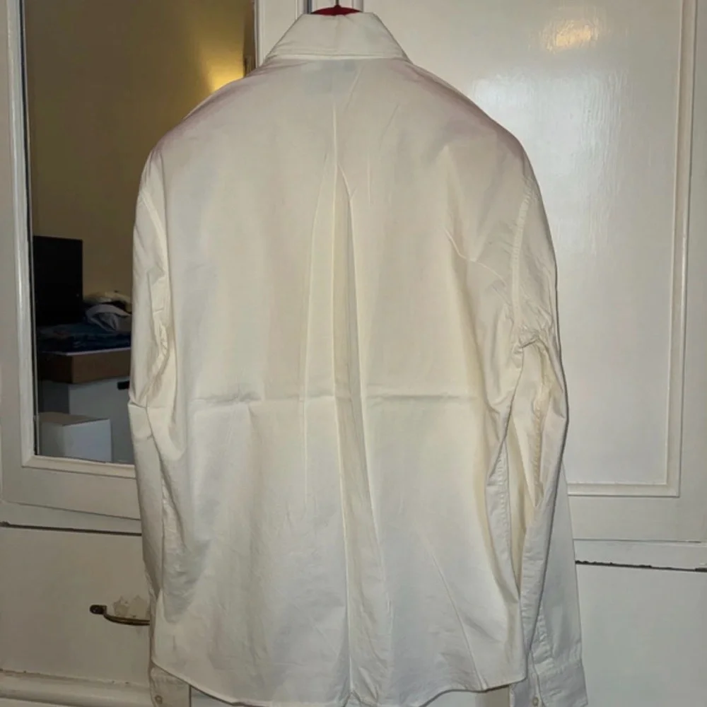 Moschino Cream Long-Sleeve Dress Shirt - Point Collar - Picture 4 of 8